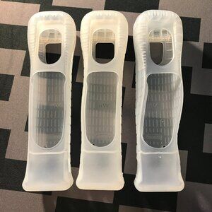 Silicone Case Cover For Nintendo Wii Remote Controller With Motion Plus Lot of 3